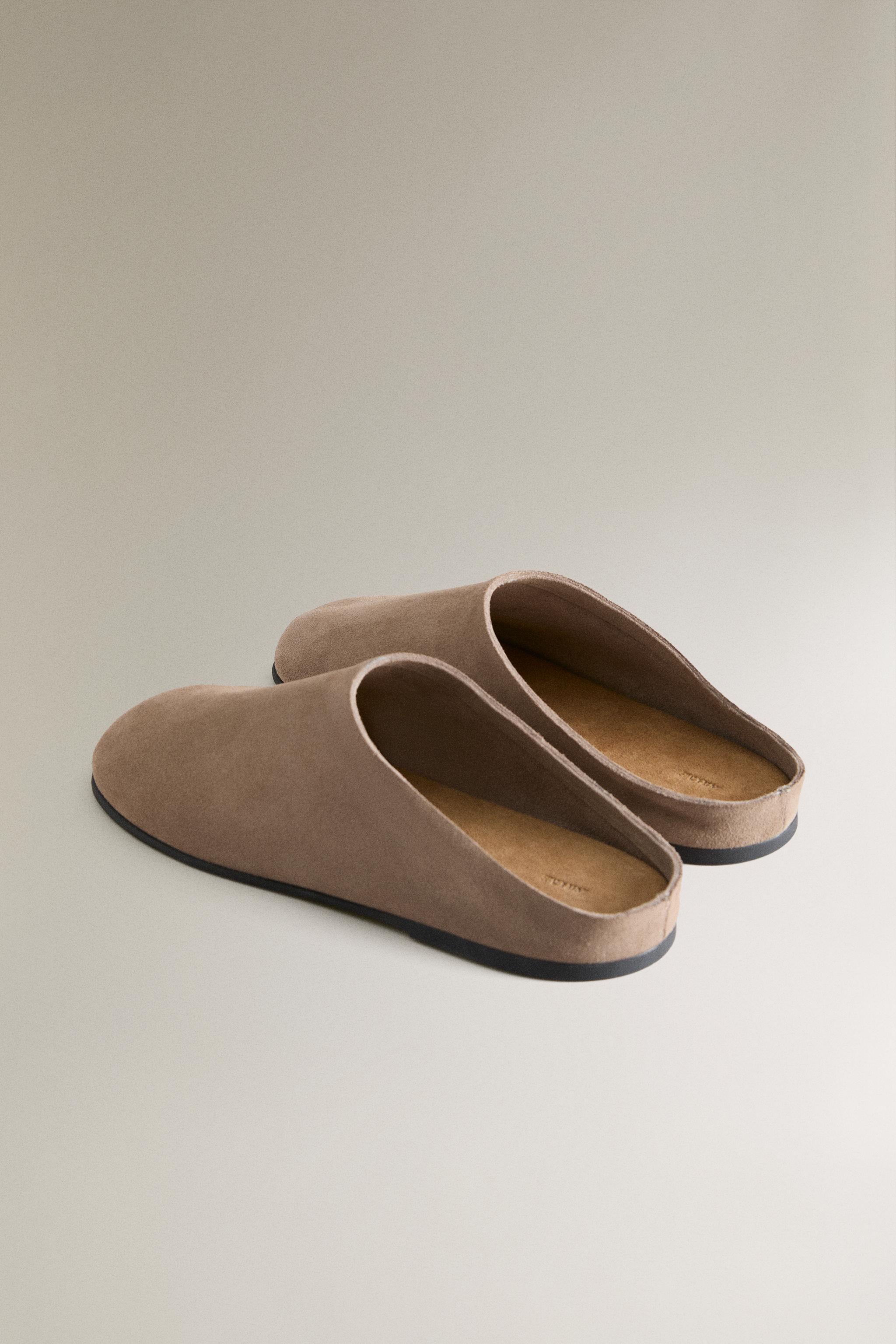MINIMAL LEATHER MULE CLOG SLIPPERS